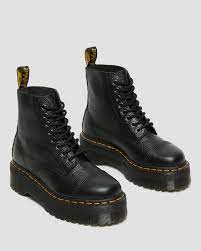 Sinclair Milled Nappa Leather Platform Boots | Dr. Martens
